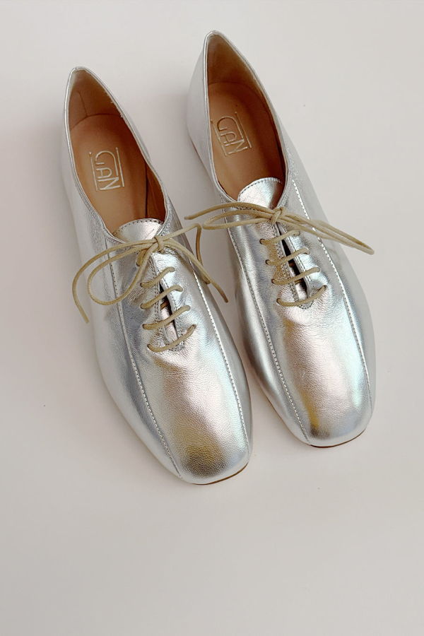 Gan Bowler Shoes - Silver