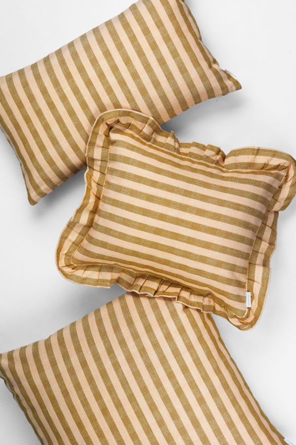 Archive New York Flora Stripe Throw Pillows