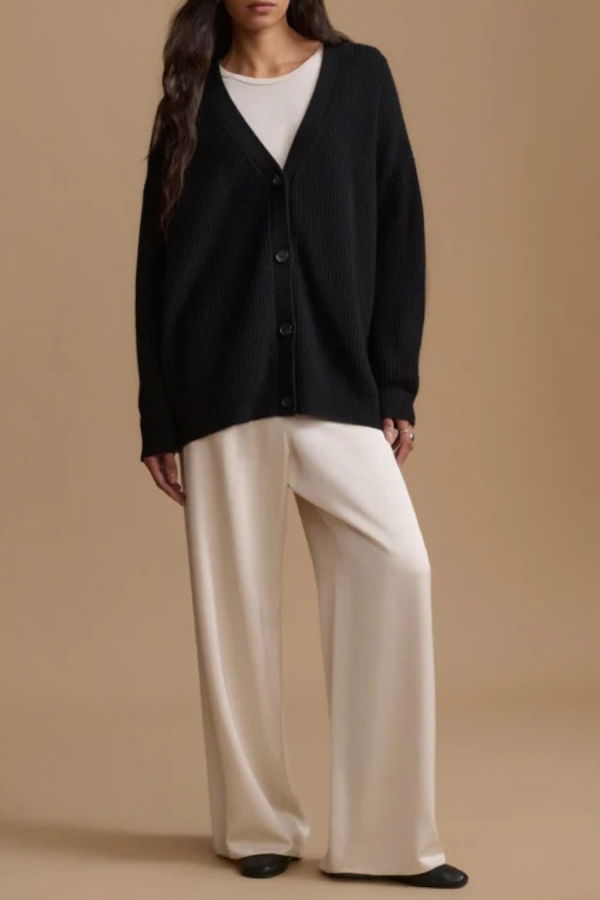 Jenni Kayne Cashmere Cocoon Cardigan - Black