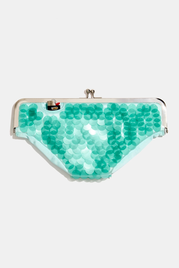 Edie Parker Sequin Undie Clutch