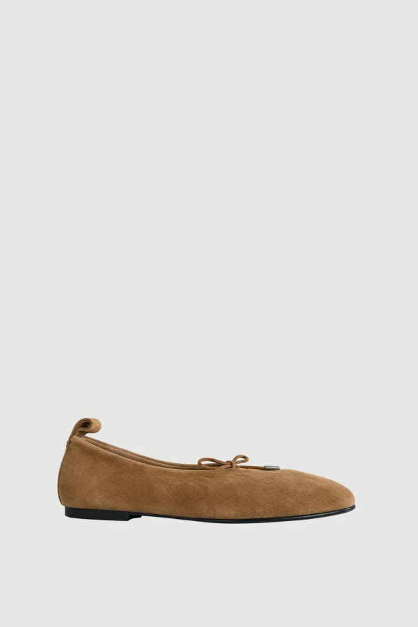 Alohas Rosalind Suede Ballet Flats - Brown