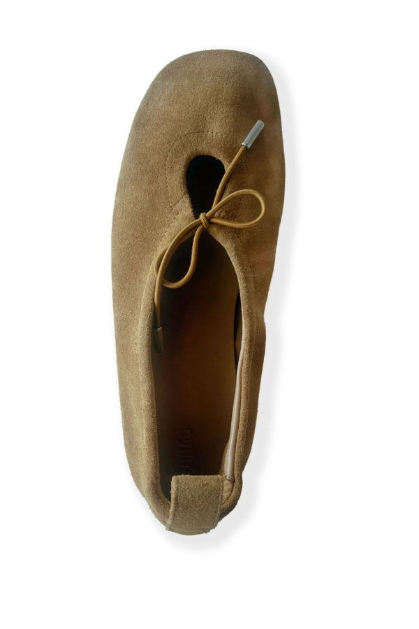 Alohas Rosalind Suede Ballet Flats - Brown