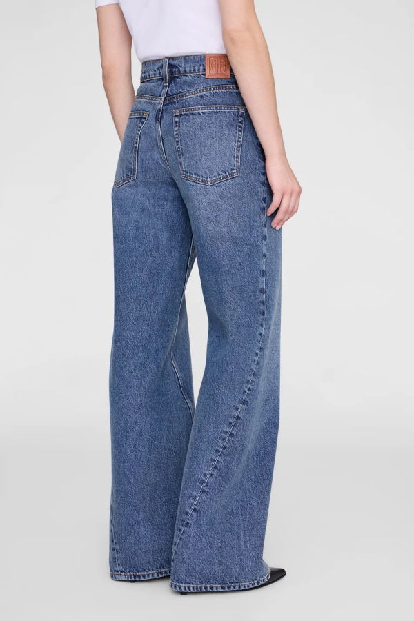 Anine Bing Brie Jean 33" Jeans - Dark Indigo