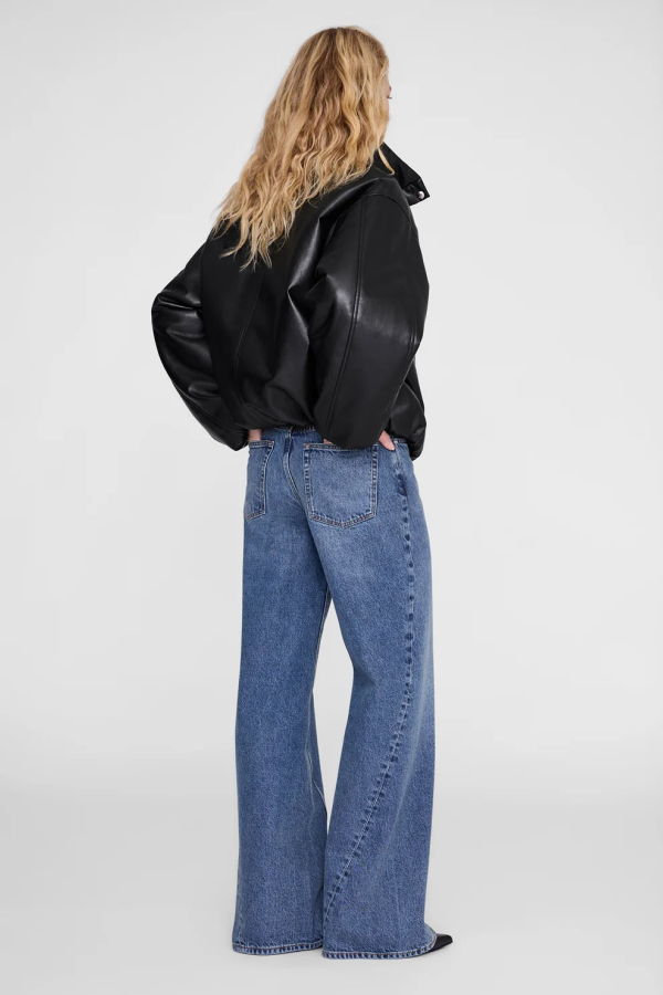 Anine Bing Cyrus Jacket - Black Recycled Leather