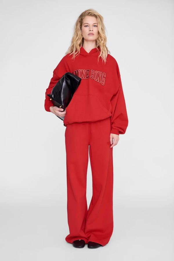 Anine Bing Kacey Sweatpant - Tango Red