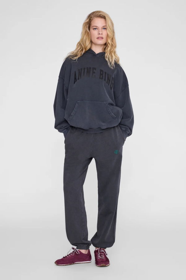 Anine Bing Karter Sweatpant - Washed Black