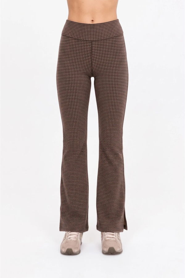 The Upside Zinnia Florence Flare Pant - Check