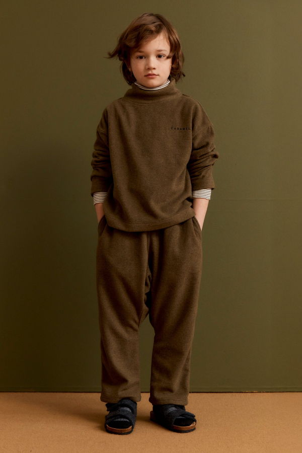KIDS Caramel Broc Children's Fleece Trousers