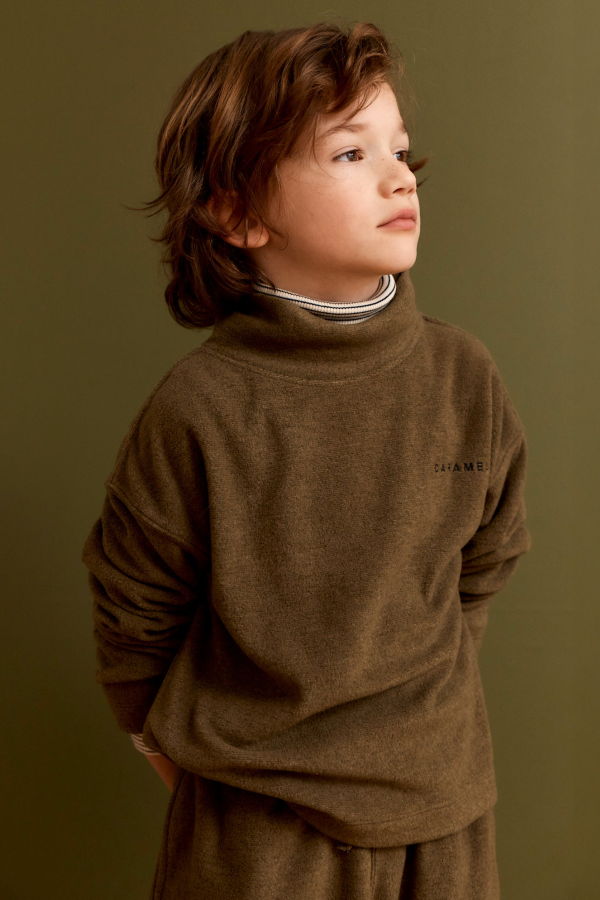 KIDS Caramel Drube Children's Fleece Sweatshirt