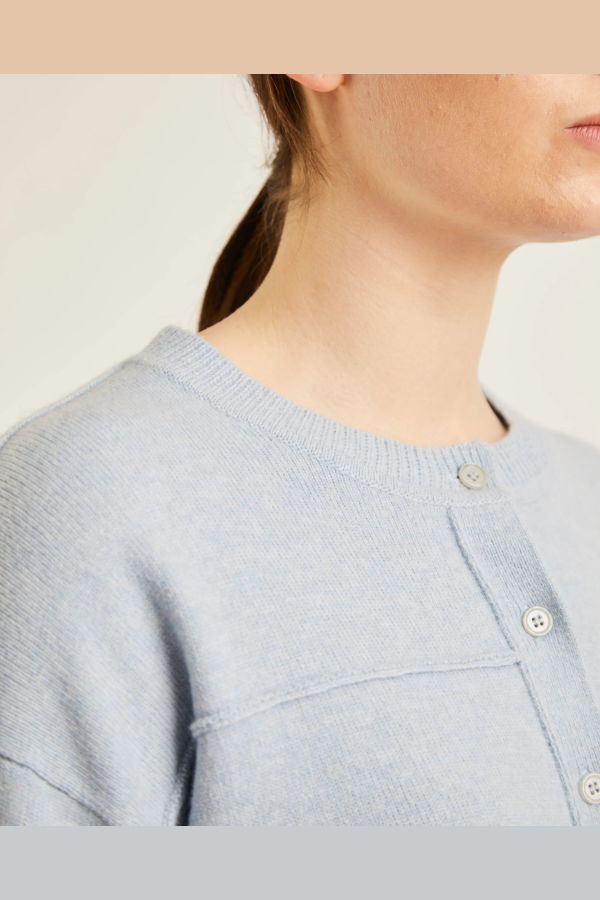 NAIF Titus Cardigan - Pale Blue