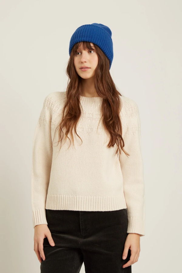 NAIF Scott Sweater - Milk