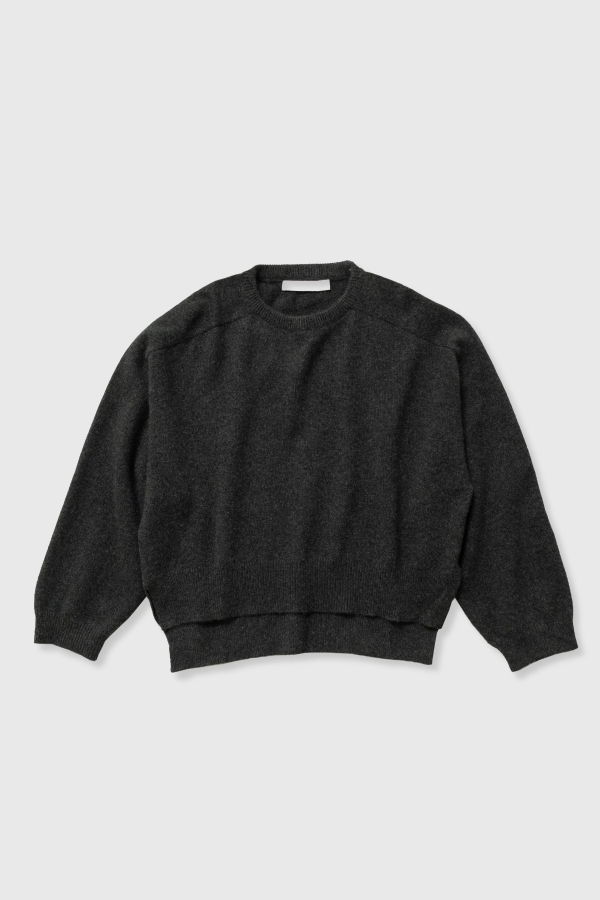 Micaela Greg Cashmere Shell Sweater - Charcoal