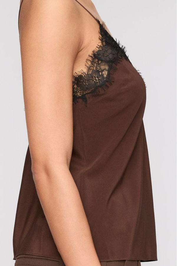 A.L.C. Annabelle Top - Coffee/Black