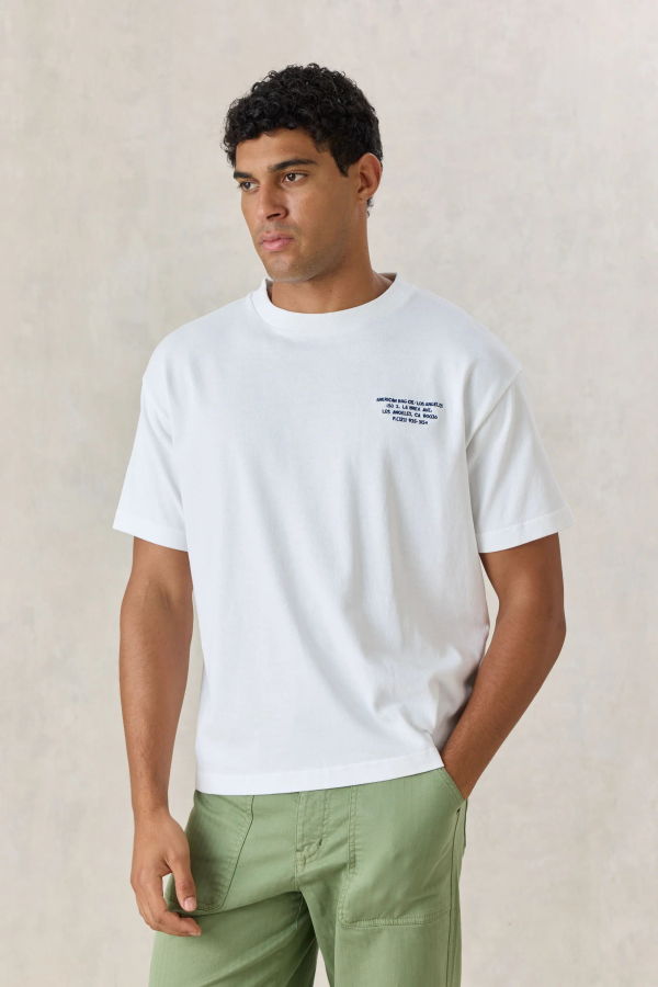Percival London to Los Angeles Oversized T-Shirt - White