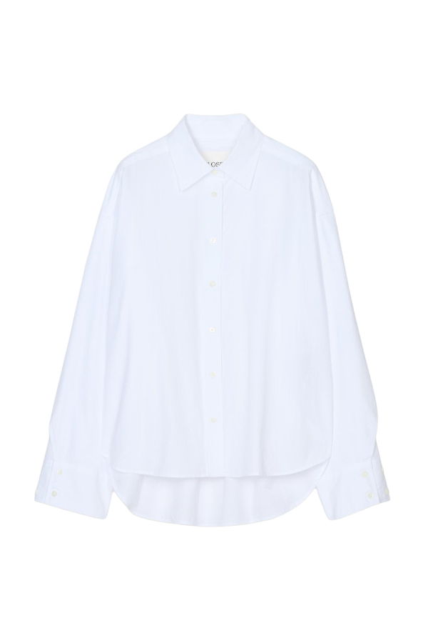 Closed Overlay Detailed Cotton Shirt
