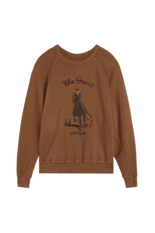 The Great. The College Sweatshirt with Stetson Graphic
