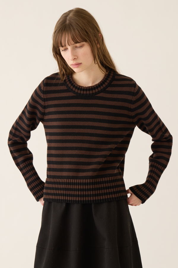demylee Micha Stripe Cotton Sweater