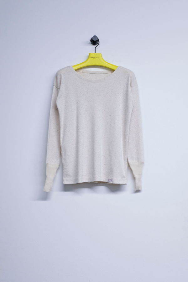 Cecile Tulkens Natural Hemp & Cotton Gusset Long Sleeve Tee