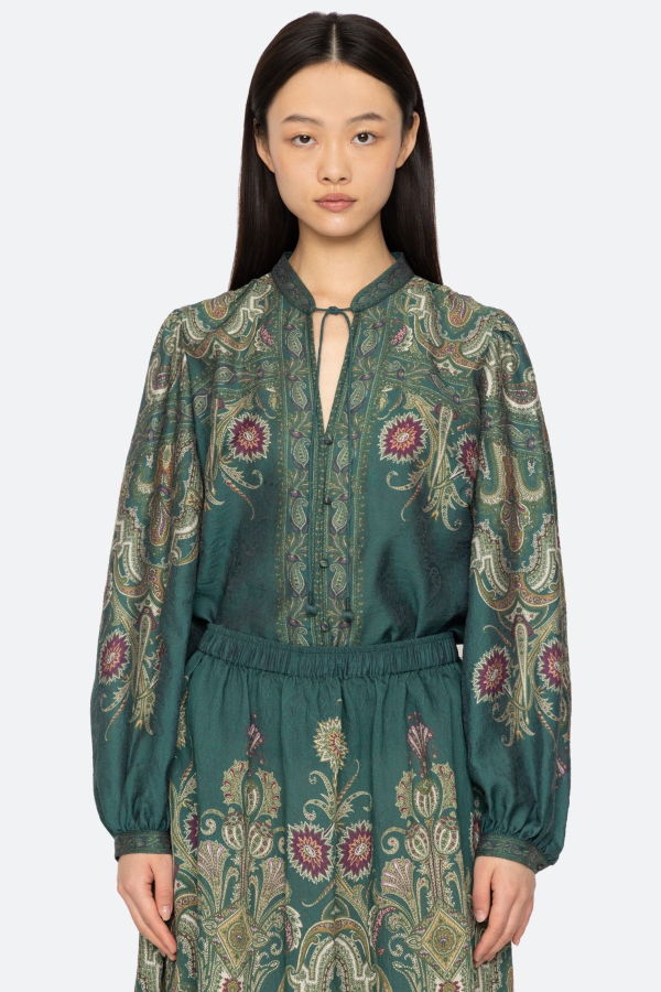 Sea NY Hyacinth Long-Sleeve Top