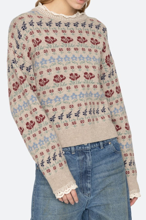 Sea NY Preston Knit Crew Neck Sweater