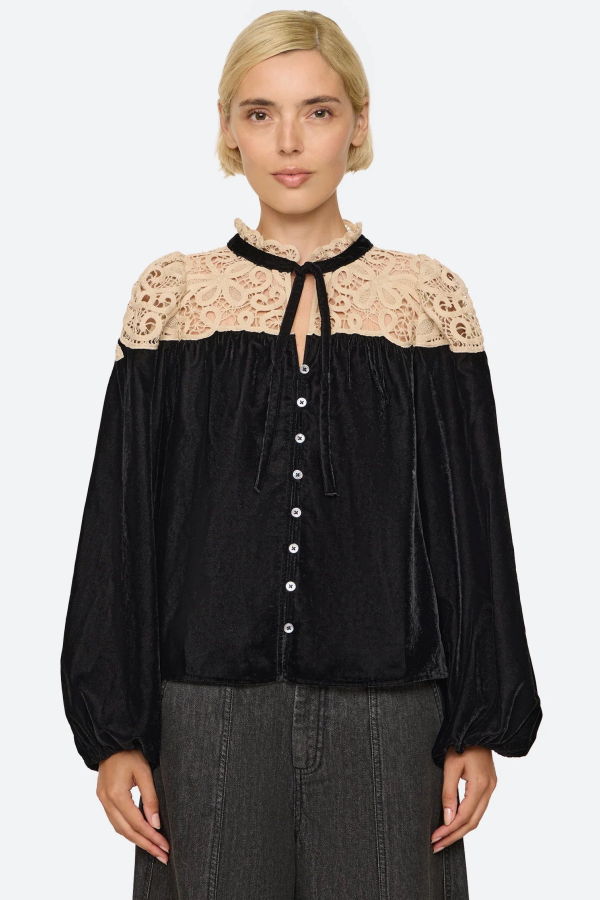 Sea NY Shiloh Embroidered Top