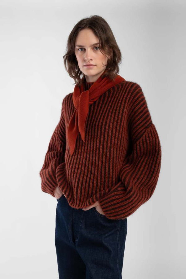 Micaela Greg Ines Sweater - Rust