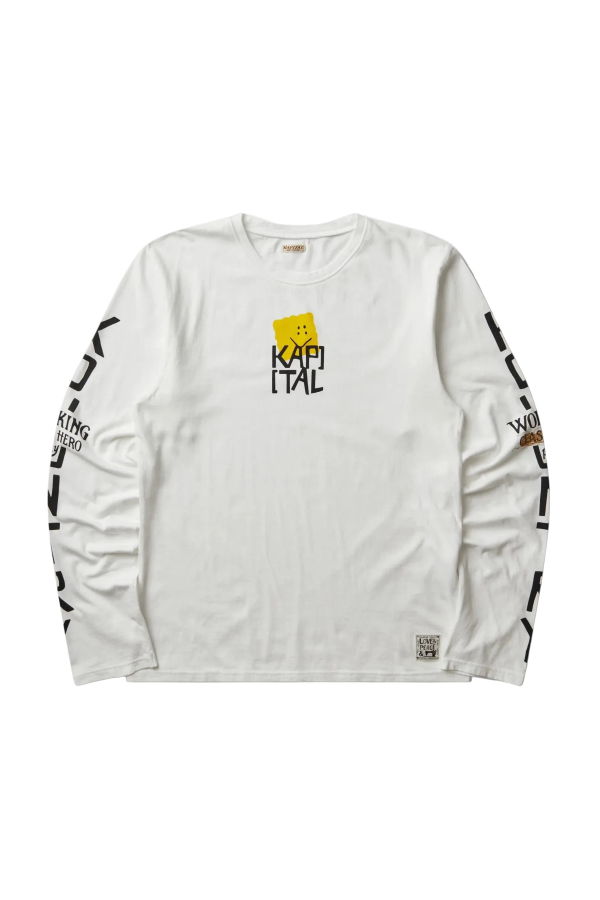 Kapital 20/-Jersey Crew Long Sleeve Tee (Peckish Kap)