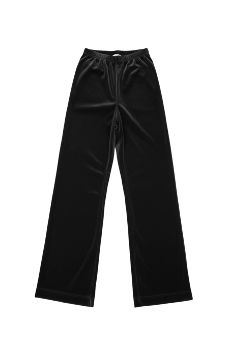 Simone Wild Velvet Volant Capri Pants - Wine | Garmentory