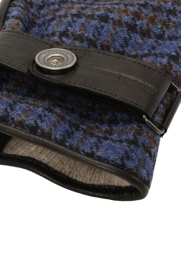 Henrik Vibskov HV Gloves - Blue Wool Checks