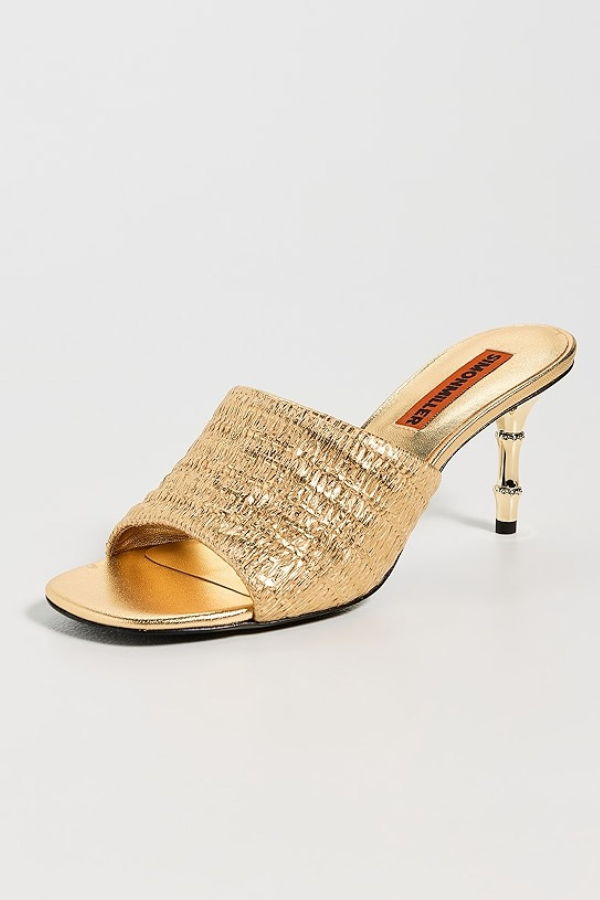 Simon Miller Playa Bamboo Heel - Gold/Natural