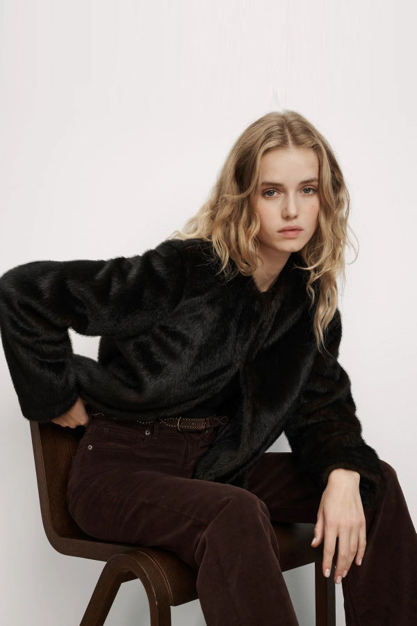 Veronica Beard Griselda Faux Fur Coat