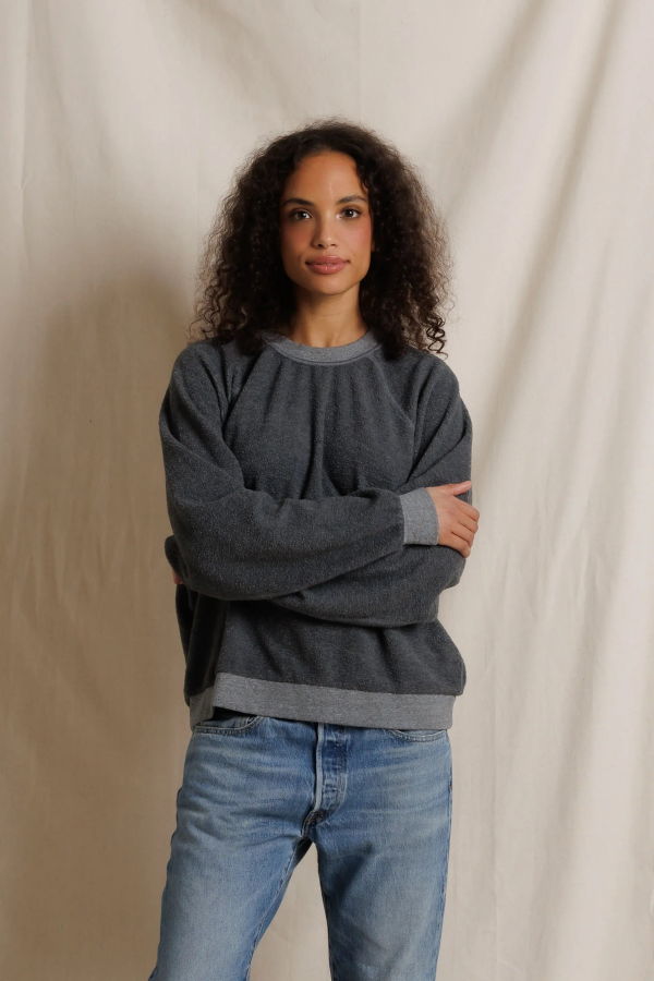 Perfect White Tee Ziggy Reverse Fleece Oversize Crewneck