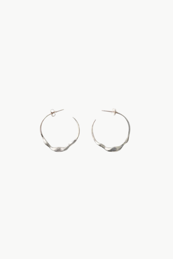 Chan Luu Crescent Hoop Earrings - Silver