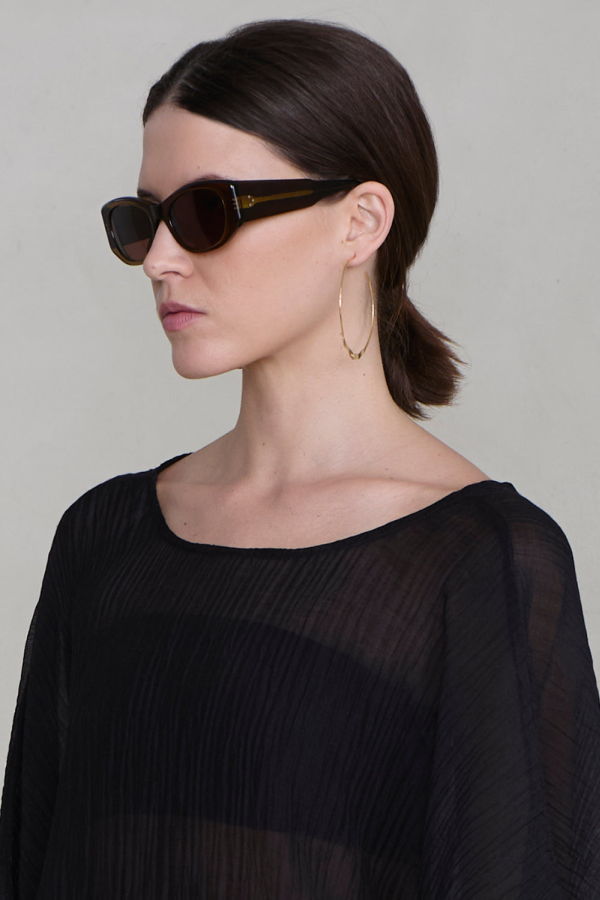 Chan Luu XL Crescent Hoop Earrings - Yellow Gold