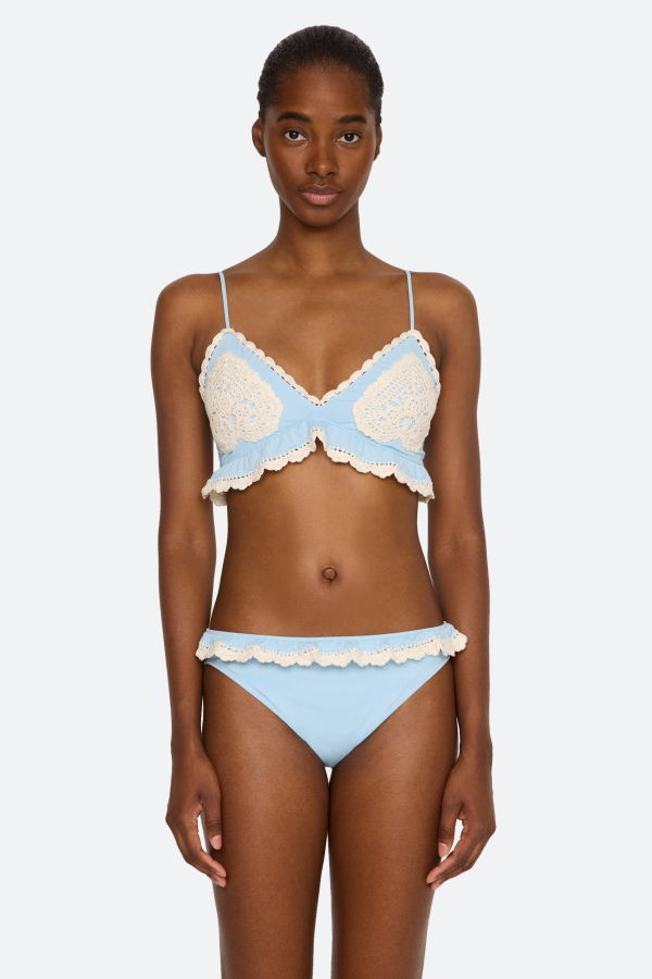 Sea NY Niamh Bikini Top - Blue