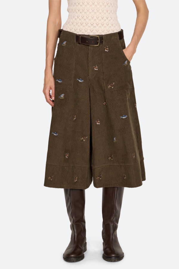 Sea NY Perrie Culottes - Olive