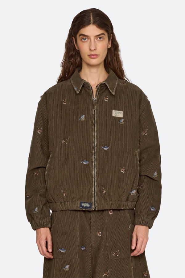 Sea NY Perrie Corduroy Jacket - Olive