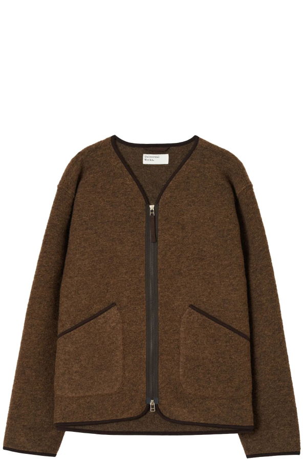 Universal Works Wool Fleece Zip Liner Jacket