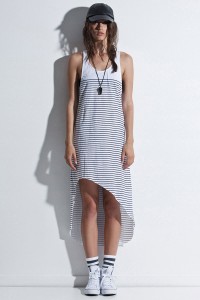 First Base Hi-lo Stripe Dress First Base Hi-lo Stripe Dress