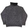 Inis Meáin Cowl Zip Knit Sweater - Fumo  - Thumbnail 1