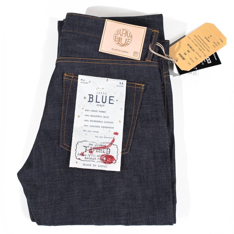 〈JAPAN BLUE〉 JEANS JB0404 Selvedge Denim Japan Blue 12.5oz. 'Circle' Selvedge Jeans (Regular Straight