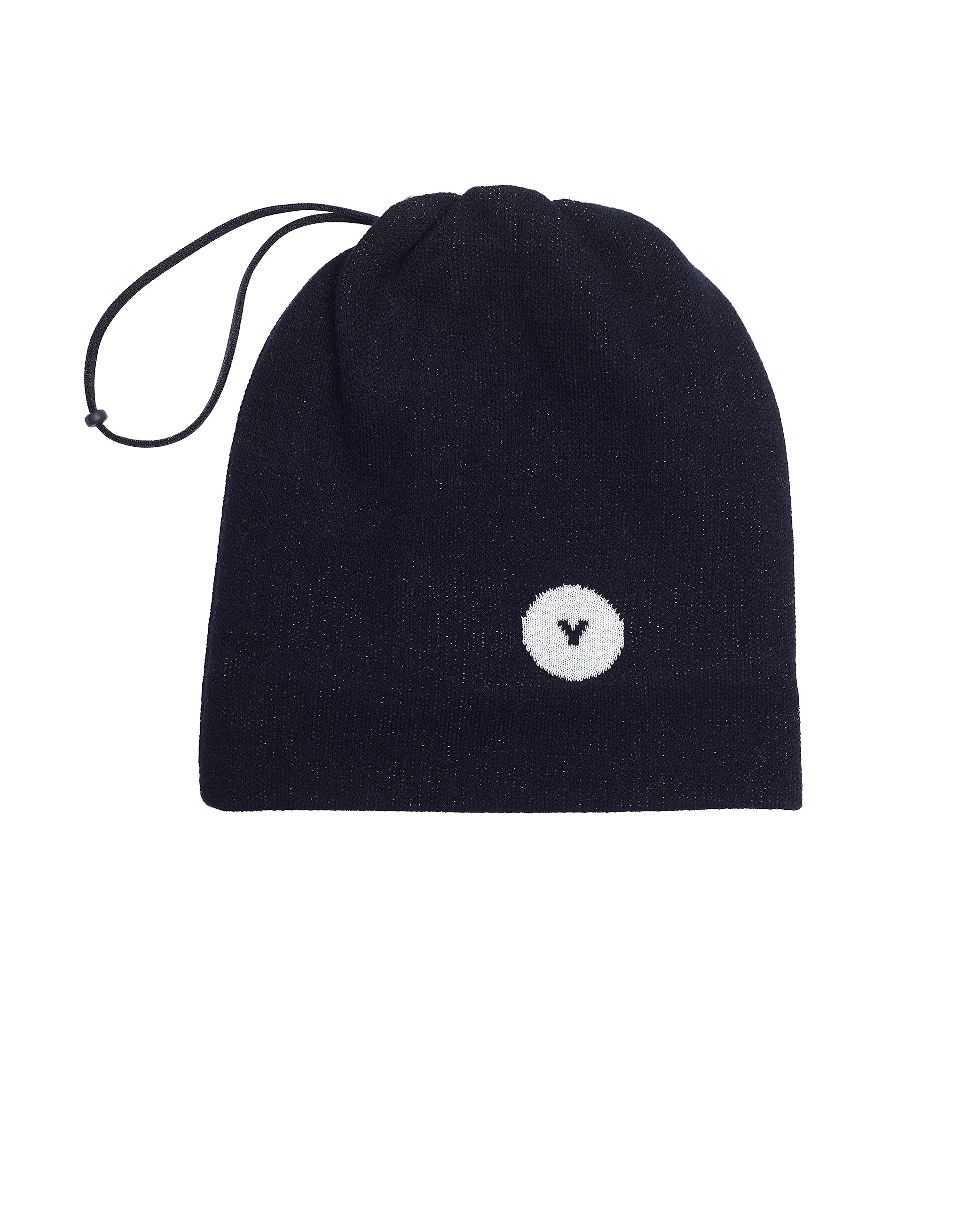 Ys Wool Drawstring Beanie - Black | Garmentory