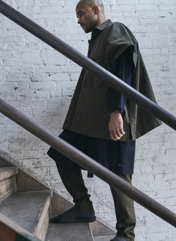 Grei. 4 Pocket Shirt Poncho - Army Green | Garmentory