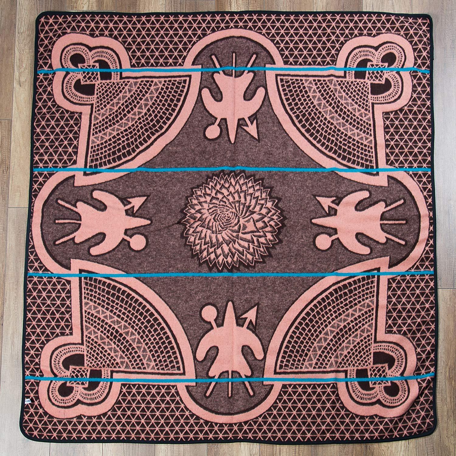 Aranda Textile Mills Salmon Kharetsa Spiral Aloe Basotho Heritage