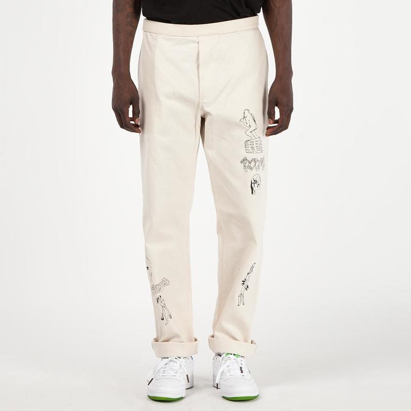 パンツ BRAIN DEAD MATT LOCKE CARPENTER PANT Brain Dead Matt Locke Carpenter Pant - Natural Canvas