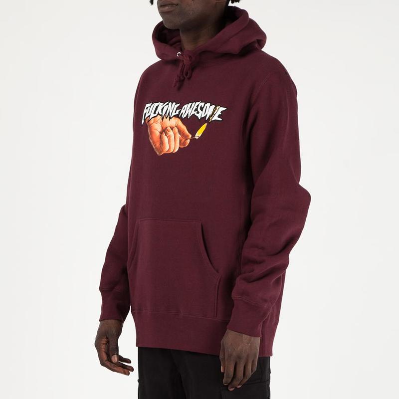 Fucking Awesome Pyro Pullover Hoodie - Maroon | Garmentory Fucking Awesome Pyro Pullover Hoodie - Maroon | Garmentory