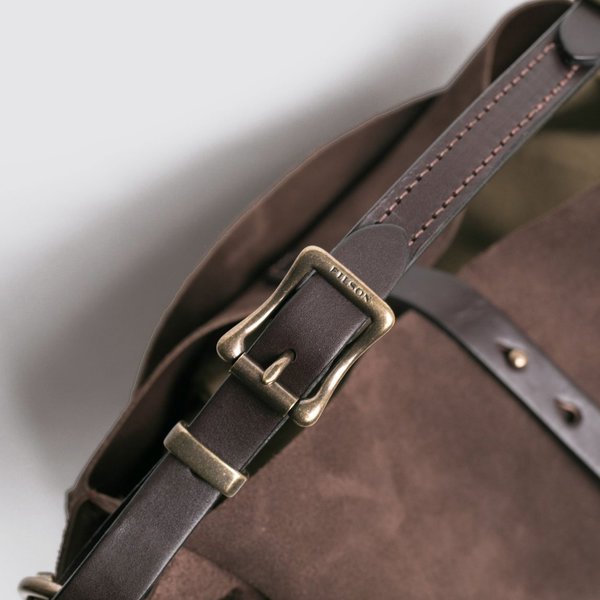 Filson Rugged Suede Hobo Bag - Dark Tobacco | Garmentory