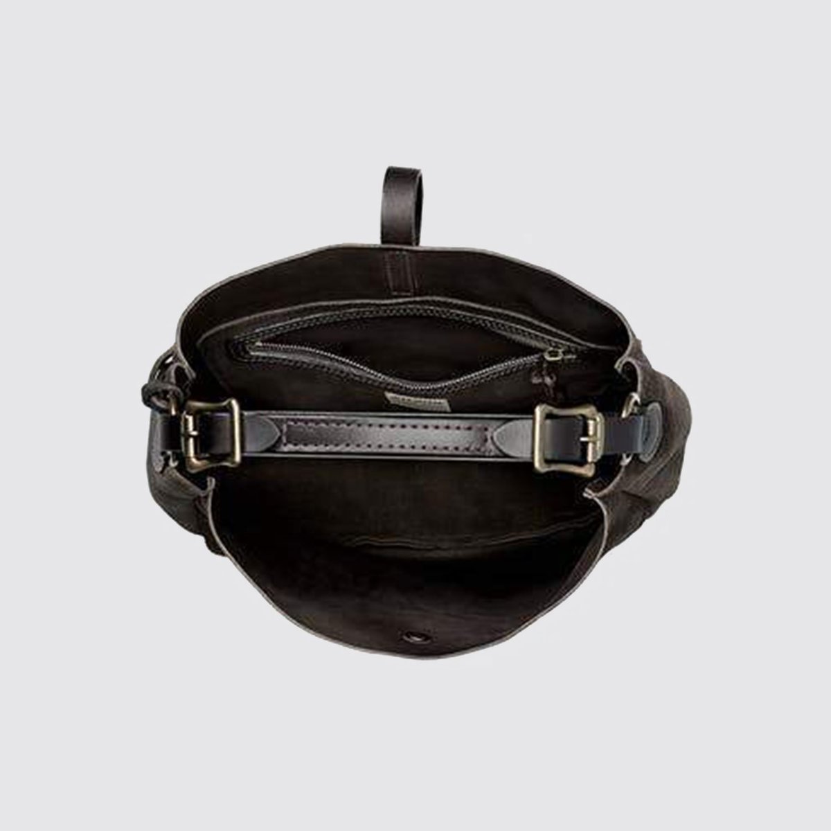 Filson Rugged Suede Hobo Bag - Dark Tobacco | Garmentory