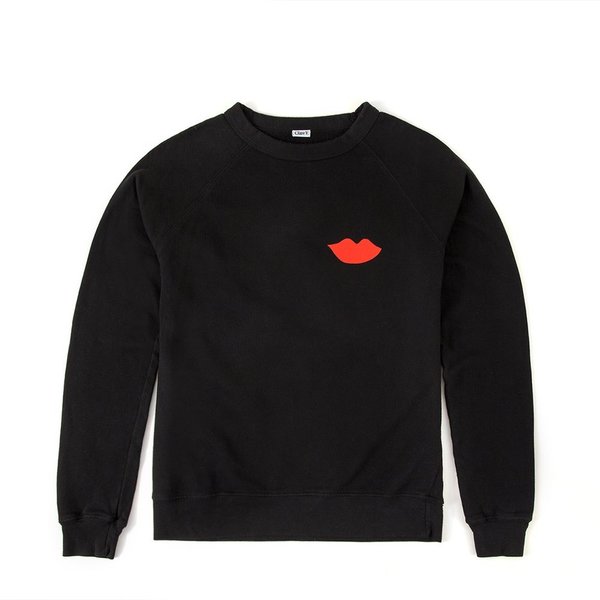Clare Lips Sweatshirt black Garmentory - Main Image
