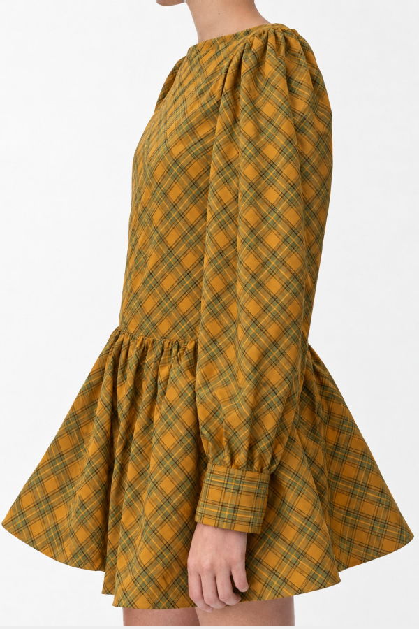 Carmen Says Aveline Doll Check Drop Waist Dress